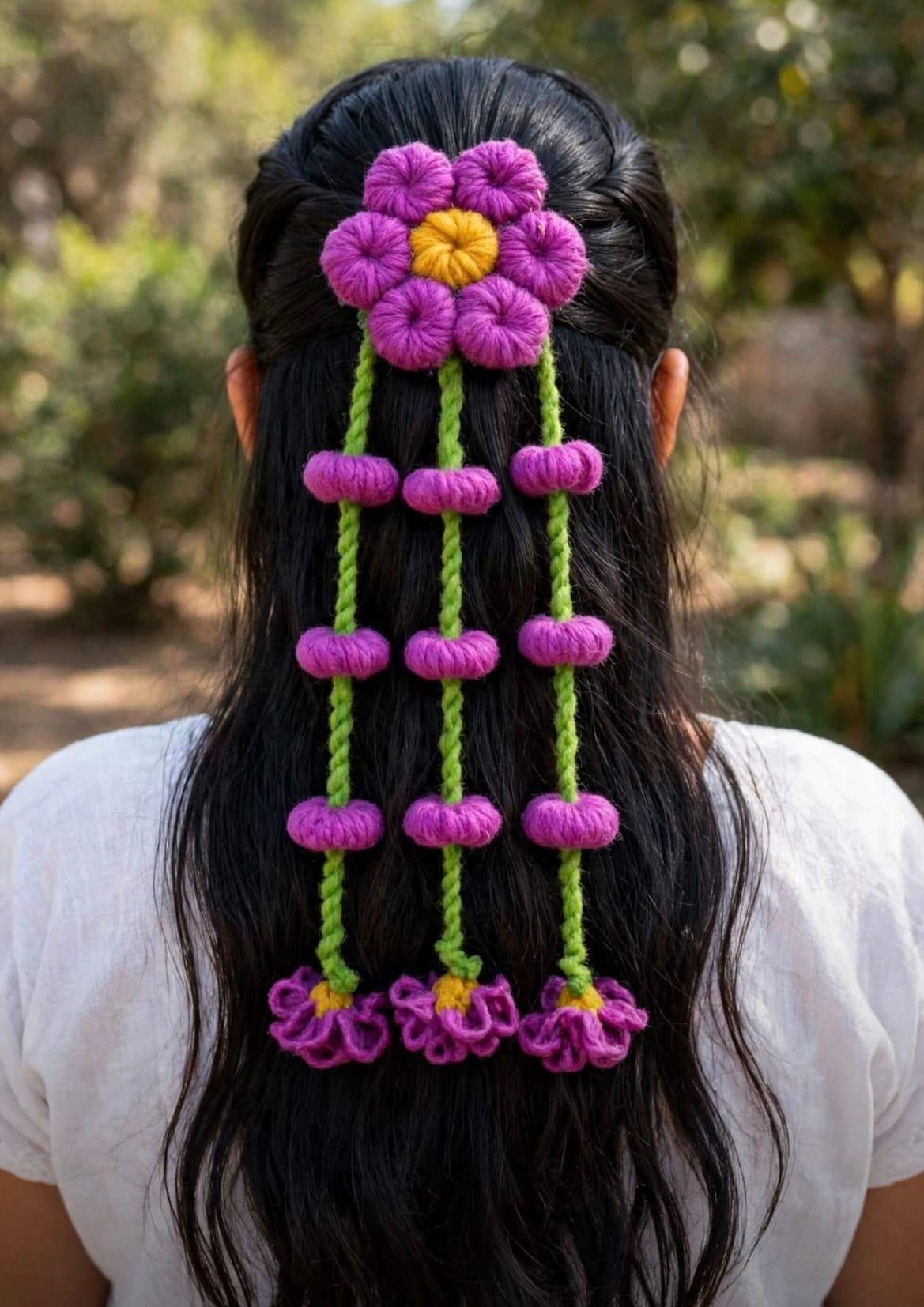Pasadores de flores moradas 
(Variedad de colores )